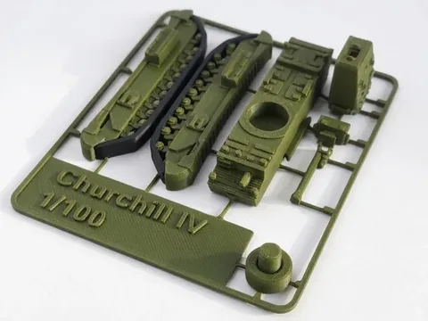 Diritech3D Churchill IV Tank Geçmeli Maket Kiti