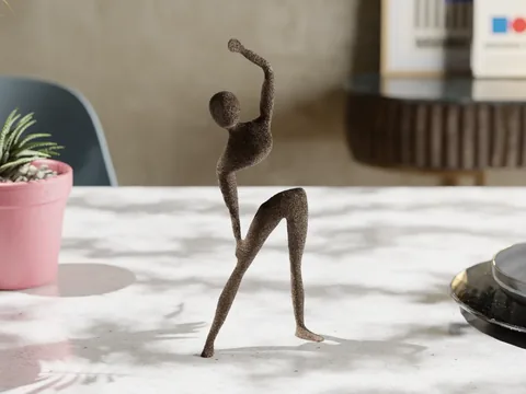 Diritech3D Zarafet Modern Dekoratif Figür - Soyut Dansçı Heykeli