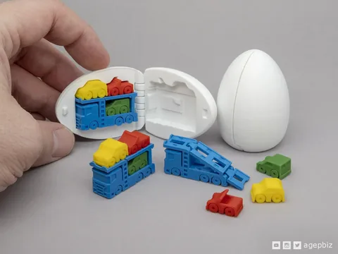 Diritech3D Sürpriz Yumurta Mini Oto Taşıyıcı