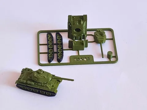 Diritech3D T-34 Tank Geçmeli Maket Kiti