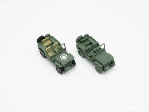 Diritech3D Klasik Jeep Geçmeli Maket Kiti
