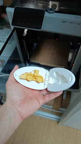 Diritech3D Sürpriz Yumurta Mini Lastikli Yükleyici