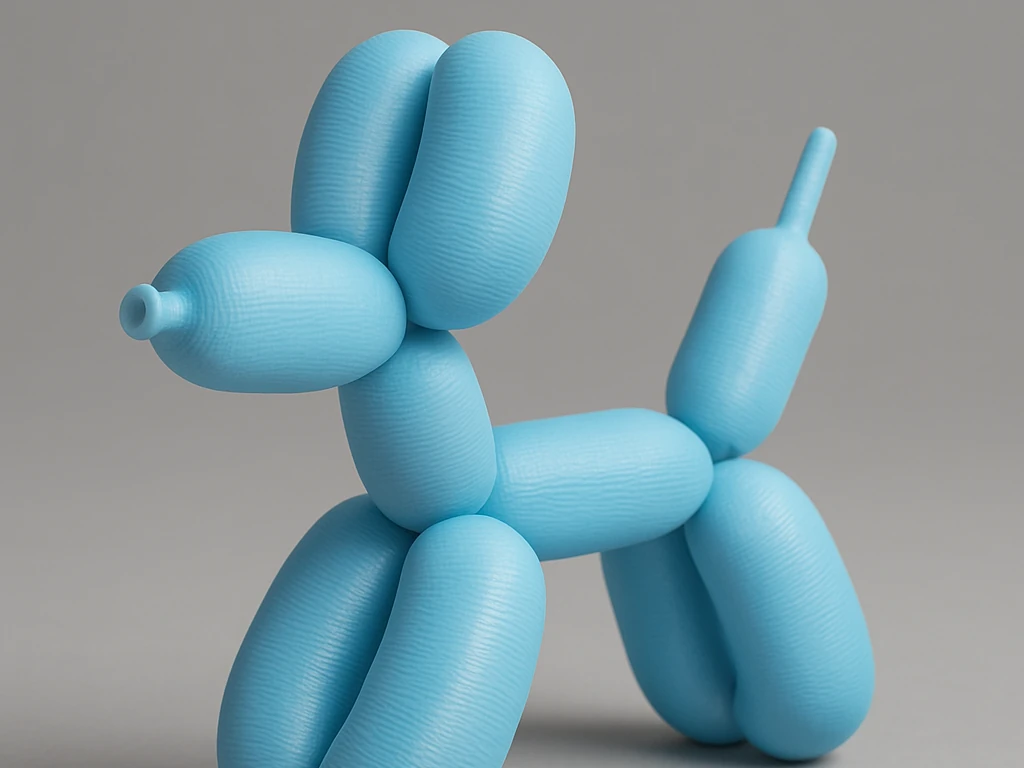 Diritech3D Balon Köpek Dekoratif Figür - Modern Masaüstü Süsü – fotoğraf 1